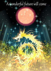 The gold dragon leads the fortune