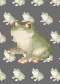 Frogpattern Pixel Art Theme BW 02
