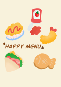 Happy menu
