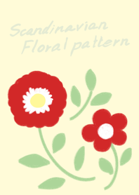 Scandinavian floral pattern