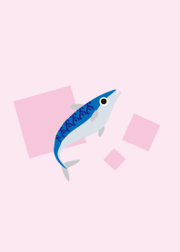 I love mackerel, simple pink