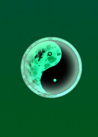 Dark Yin & Yang Blue Green