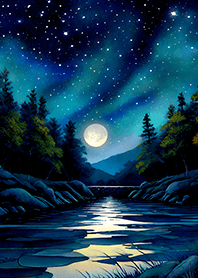 Beautiful starry night view#1274