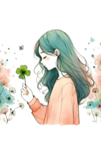 可愛的女孩和四葉草 V.24