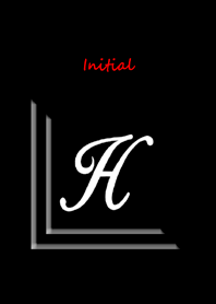 Initial H/Simple black