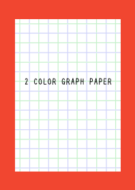 2 COLOR GRAPH PAPER/GREEN&PURPLE/RED