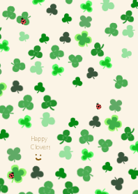 幸せなクローバー★ベージュ