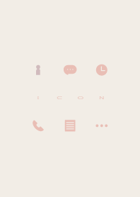 Simple Icon - BROWN and PINK -