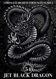 Jet black dragon Golden Lucky 54