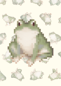 Frog Random Pixel Art Theme  Brown 05