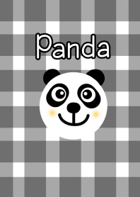 Panda and check pattern from japan