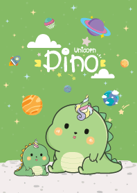 Dino Unicorn Mini Galaxy Green
