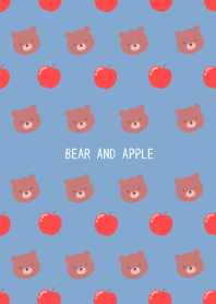 BEAR AND APPLE Theme/DUSTY BLUE