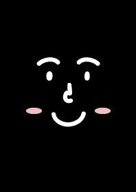 Smiling face.(black)