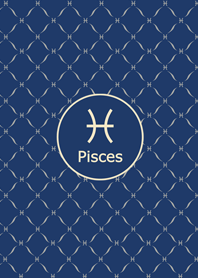 (時尚格子紋路)雙魚座