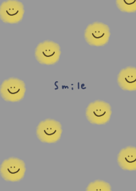 Gray and smile watercolor pattern.