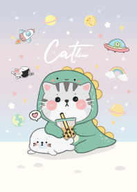 แมวไดโนน่ารัก : พาสเทล