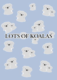 LOTS OF KOALAS-DUSTY BLUE