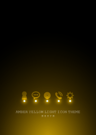 AMBER YELLOW LIGHT ICON THEME