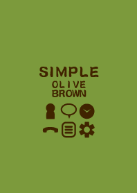 SIMPLE olive×brown