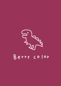 Berry color and loose dinosaurs.