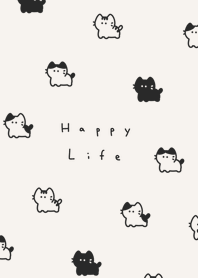 ちいさな猫 | ライトベージュと黒