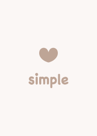 シンプルハート2＊くすみベージュ