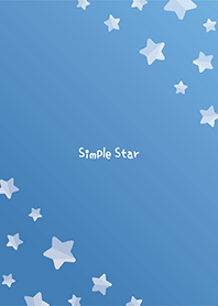 Simple Star -Pale Blue-