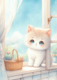 Cute Kitten in a Cozy Room V.4