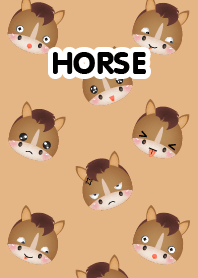 Emotions Face Horse Theme