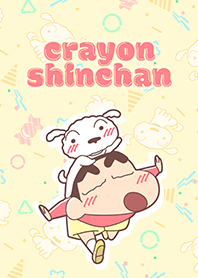 Crayon Shinchan & Shiro (Pastel)