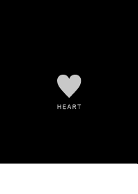 Simple Heart -- Deep Black&White