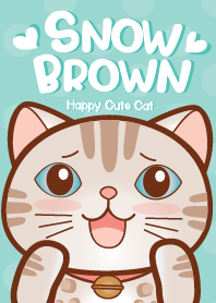 SnowBrown Happy cute cat