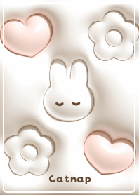 beige Rabbit Napping