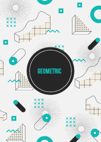 Geometric Perspective Iris Blue