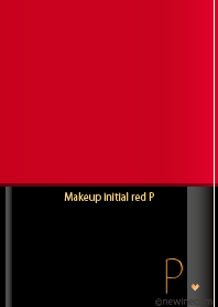 Makeup initial red P