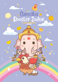 Ganesha & Rooster Zodiac _ Wealth