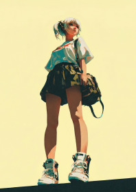 都市寧靜：少女、球鞋與遠方