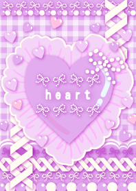 Decorative Heart -purple