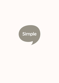 The Simple Speech bubble Beige No.2-01