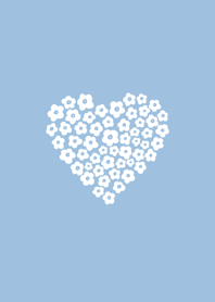 Floral Heart (Light Blue)