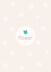 お花<クローバー>ベージュ.