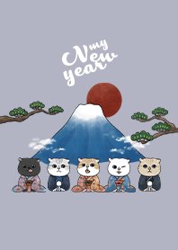 neko new year / mist purple