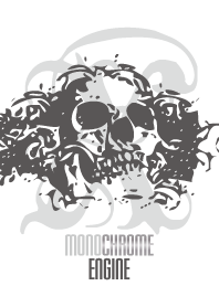 THE SKULL with monochrome