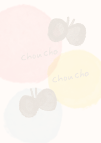 ふわふわパステルちょうちょ