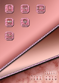 High quality icons-Pink gold theme