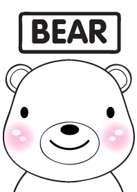 Simple Cute White bear(jp)
