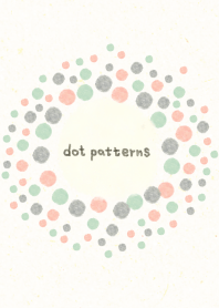 dot pattern26 - watercolor painting-