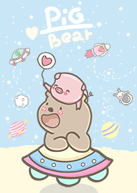 พี่หมีกับน้องหมูอ้วน(ท่องอวกาศ5)