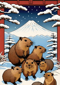 Ukiyo-e - Capybara a5b313